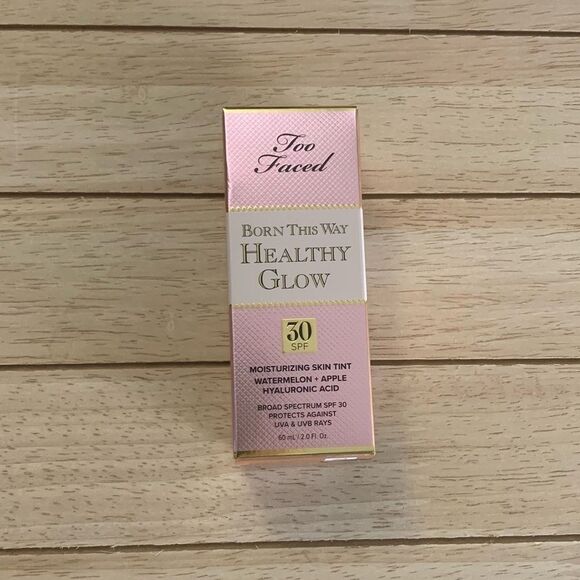 NEW Too Faced Born this Way Healthy Glow 30 SPF SkinTint Foundation Vanilla - Picture 6 of 6